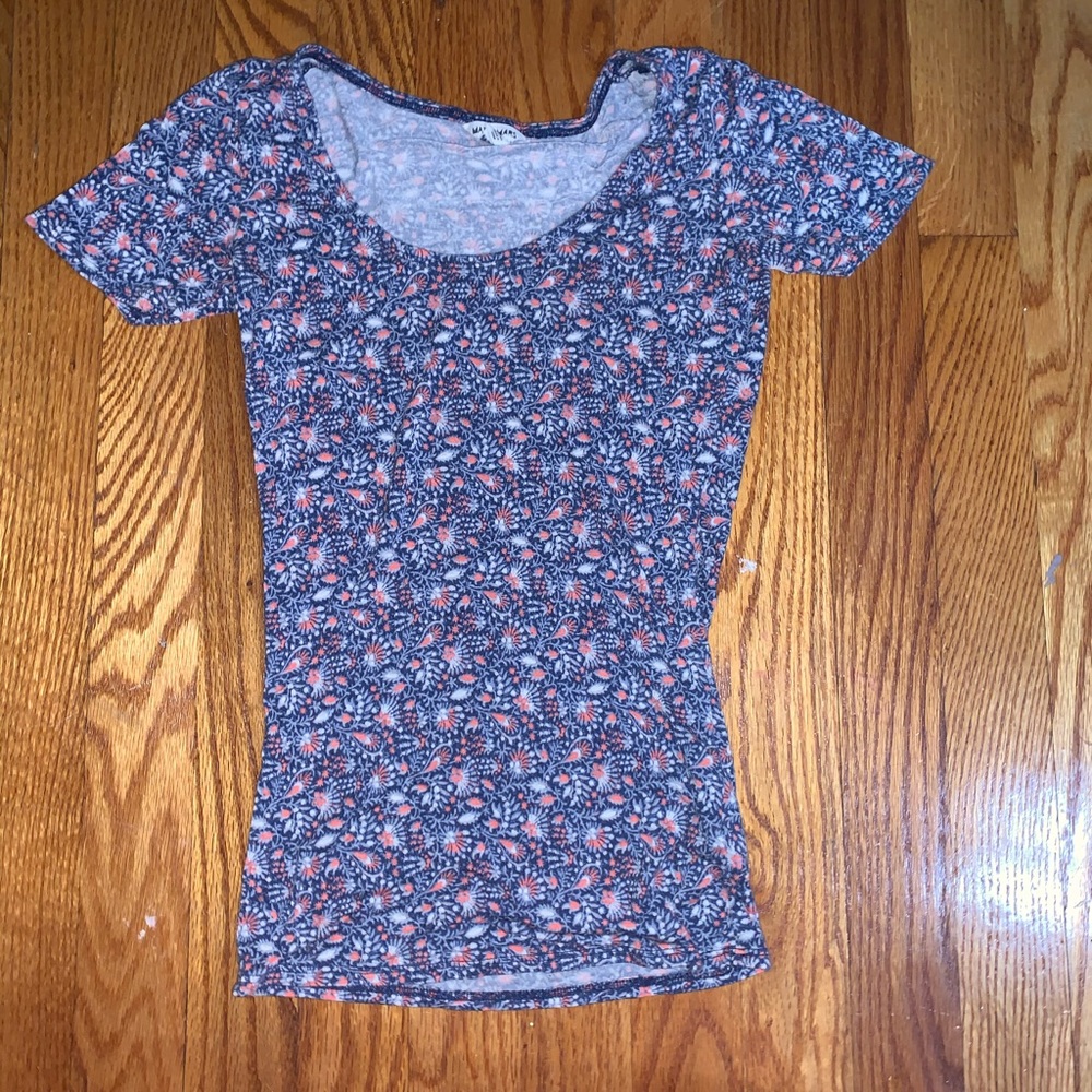 Blue Patterned T-Shirt